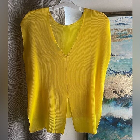 Sandro paris yellow oversized top size 1 - Picture 2 of 12